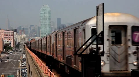 New york subway Stock Footage 8636681