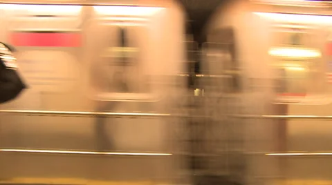 New York Subway Stock Footage 39614585