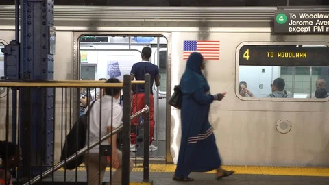 New York subway Stock Footage 112578450