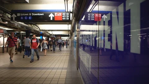 New York subway Stock Footage 112674665