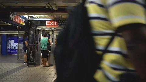 New York subway Stock Footage 112674672