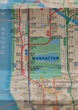 New york subway map Stock Photos