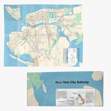 New York Subway Map Set 3D Model