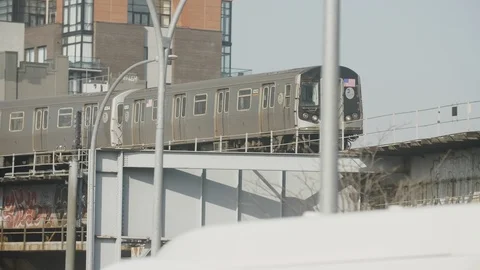 New York Subway Train 4K Stock Footage 106367657