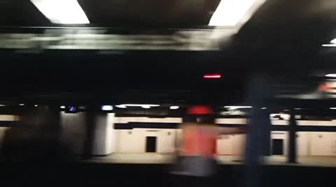 New york subway train 库存影片 8840500