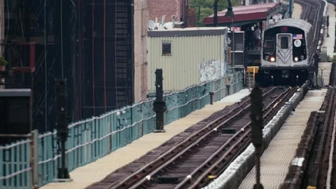 New York Subway Train Stock Footage