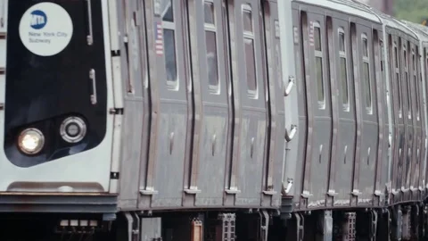 New York Subway Train 库存影片 80520686