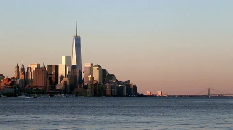 New York at Sunrise Stock Footage 38412889