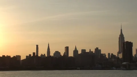 New York at sunset Stock Footage 99748886