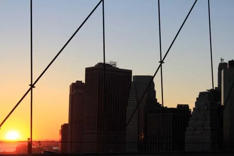 New York Sunset Foto stock