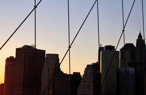 New York Sunset Foto stock