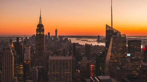 New York Sunset Foto stock