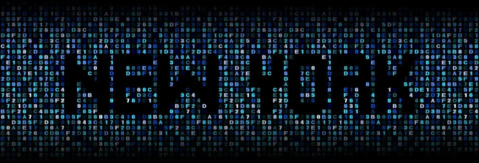 New York text on hex code illustration Stock Illustration