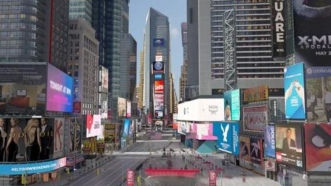 New York Times Square Broadway 7th Ave 3D Model