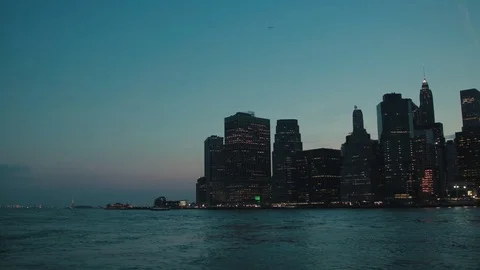 New York in a Twilight  스톡 동영상 79849513