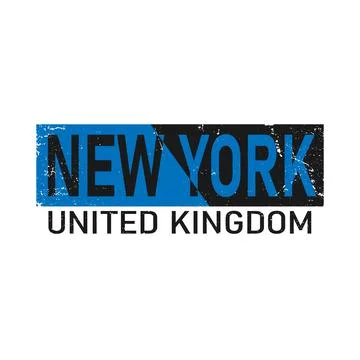 New York typography design vector, for t-shirt, poster and other uses Illustrazione stock