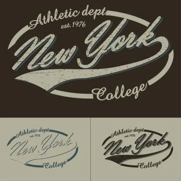 New York typography Stock Illustration