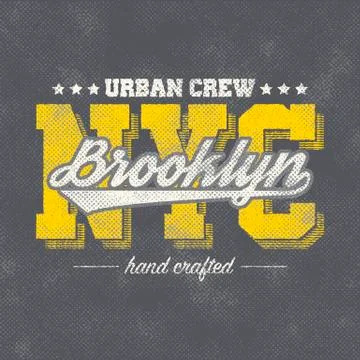 New York typography Illustrazione stock