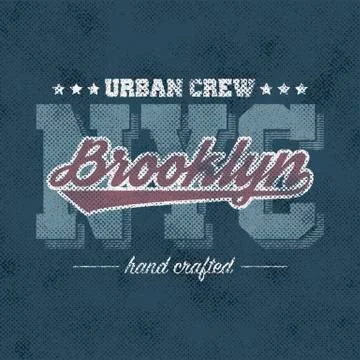 New York typography Stock Illustration