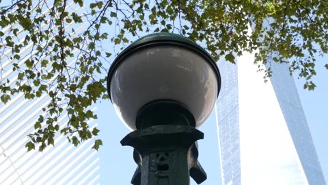 New York underground subway globe, metro orb lamp. Metropolitan entrance Stock Footage 287946824