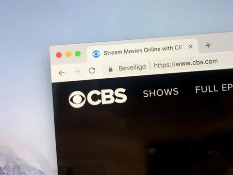 New York, U.S. - October 12, 2018: Website of CBS, an American commercial broadc Stock Photos