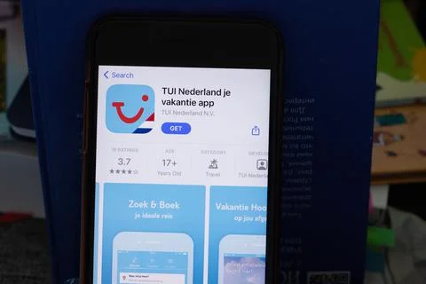 New York, USA - 1 June 2021: TUI Nederland je vakantie mobile app logo on pho Stock Photos
