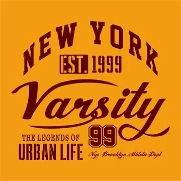 New york varsity Stock Illustration