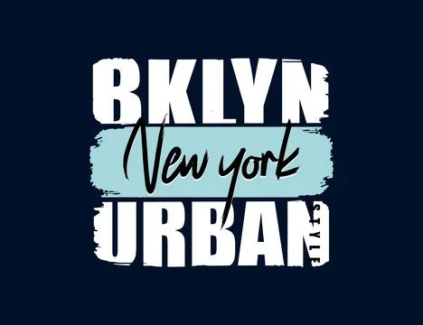 New York , vector design Brush stroke background for banner and t shirt Stock Illustration