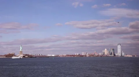 New York view from river Stock Footage 51110635