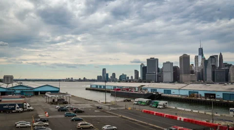 New York Waterfront time lapse Stock Footage 27770383