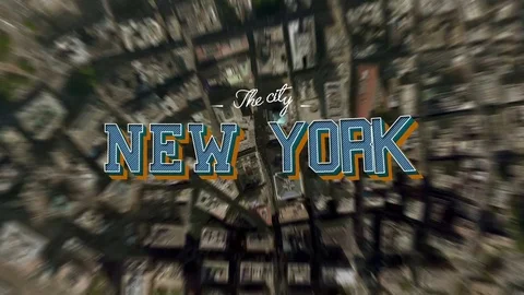 New York On The World Map Video stock 72143349