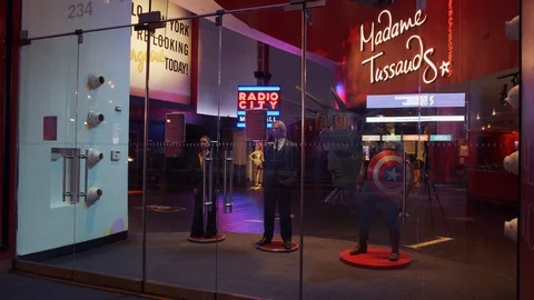 New York's Times Square Empty during coronavirus COVID-19 pandemic Stock Footage 127441568