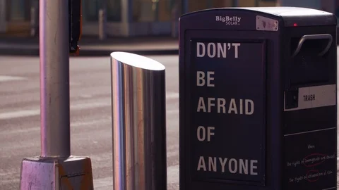 New York's Times Square Empty during coronavirus COVID-19 pandemic Stock Footage 127450512