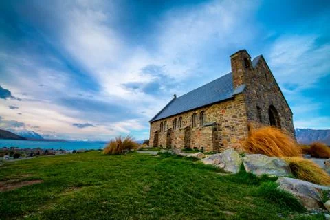 New Zealand - Church of the Good Shepherd Stock Photos