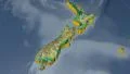 New Zealand extruded. Bumps shaded. 4k or 4k+ Resolution