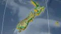 New Zealand extruded. Bumps shaded. Graticule. 4k or 4k+ Resolution