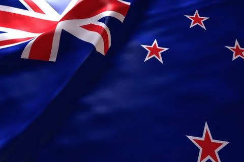 New Zealand flag background Stock Illustration