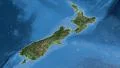 New Zealand, glide over the map, outlined 4k or 4k+ Resolution