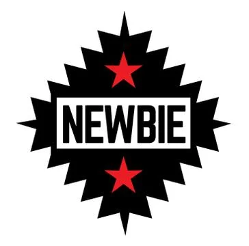 NEWBIE stamp on white Stock Illustration