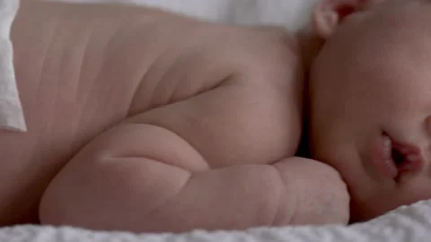 A Newborn Baby Close Up Stock Footage 138139526