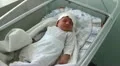 Newborn baby in delivery room HD Footage
