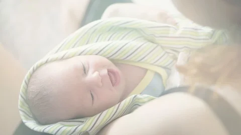 Newborn baby Stock Footage 109320846