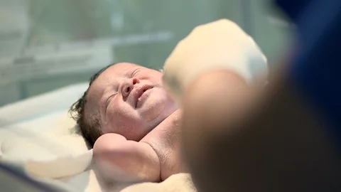 Newborn baby Stock Footage