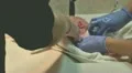 newborn baby's first bath HD 동영상