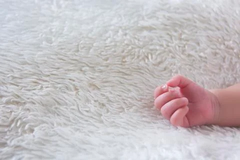 Newborn Hand Foto stock