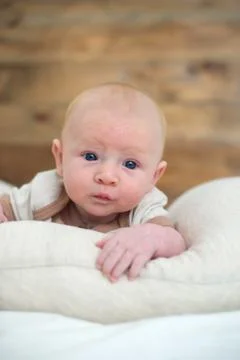 Newborn with a rash Stock Photos