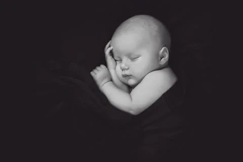 Newborn sleeping Stock Photos