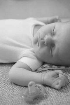 Newborn sleeping Stock Photos
