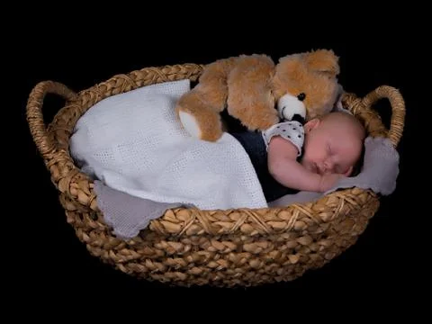 Newborn sleeping Stock Photos