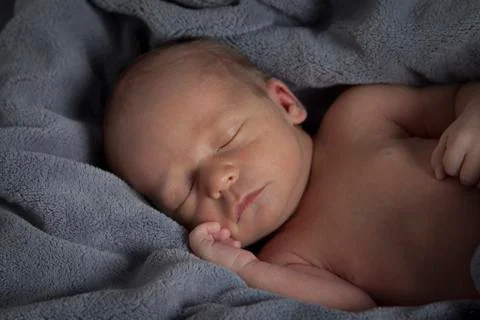 Newborn sleeping Stock Photos